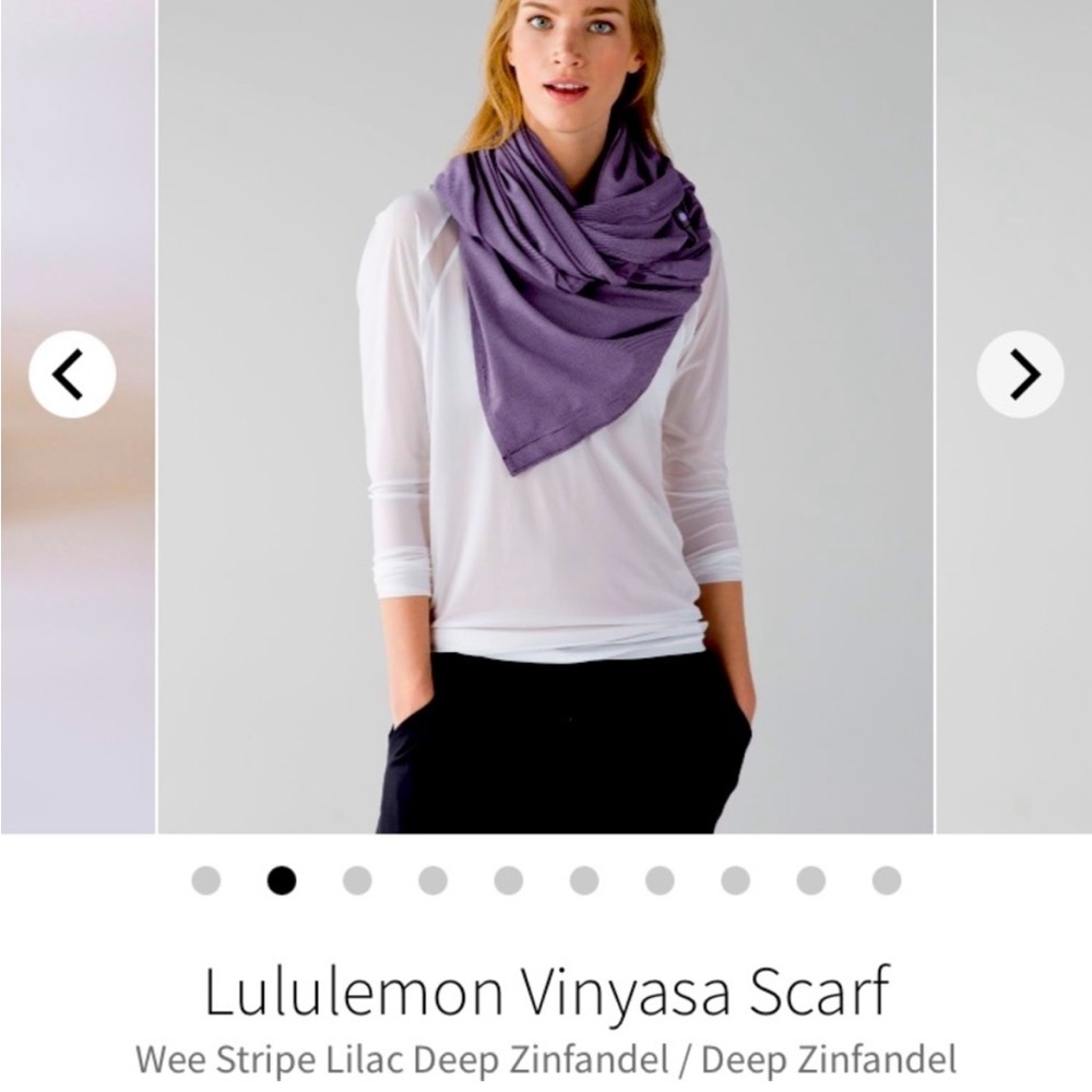 Lululemon Vinyasa Scarf
Wee Stripe Lilac Deep Zinfandel / Deep Zinfandel